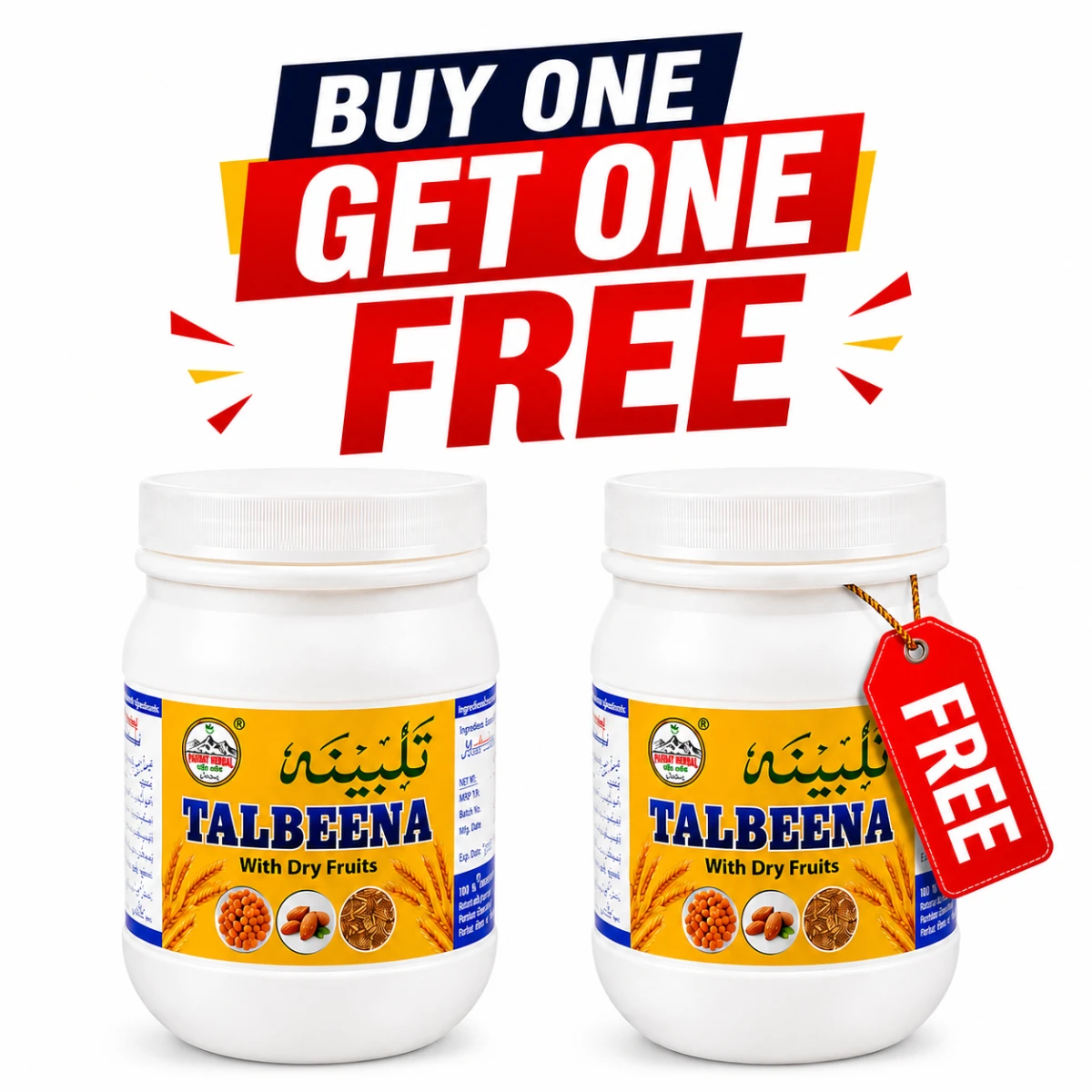 Talbeena Buy 1 Get 1 Free | Talbeena With Dry Fruits – Parbat Herbal